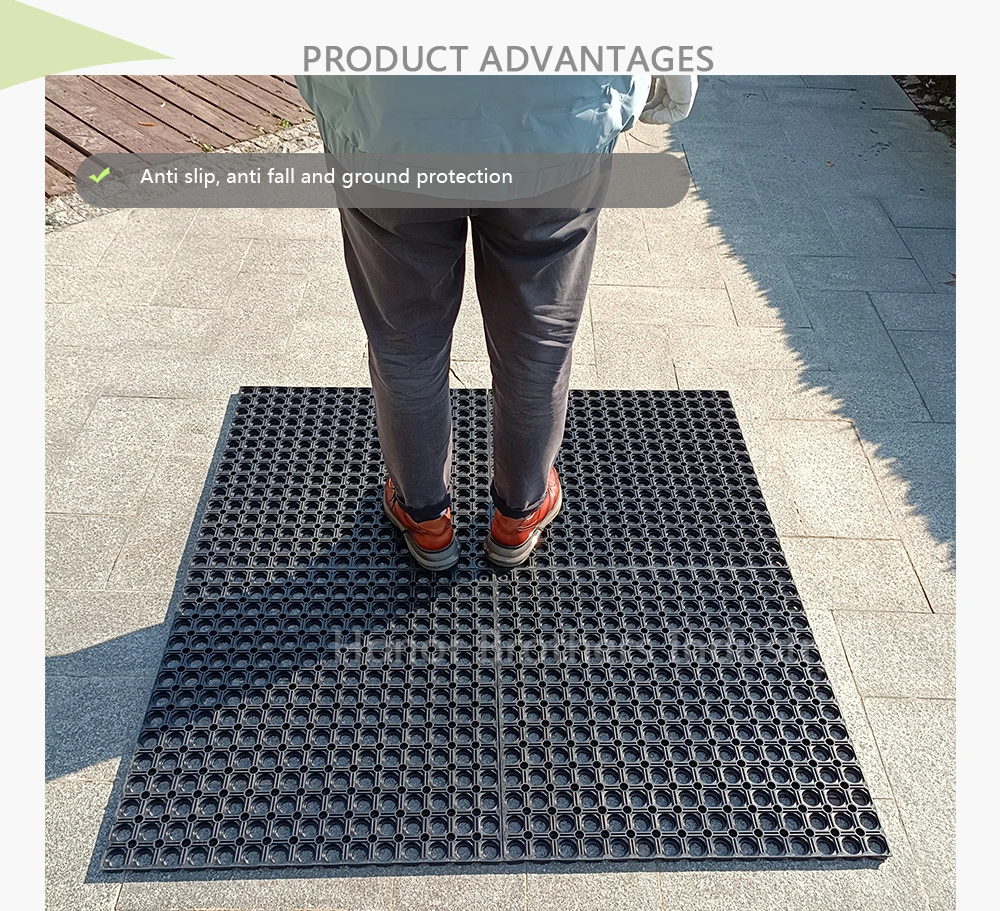 Customized Airport Entrance Splicing Modular Drainage Rubber Floor Mat