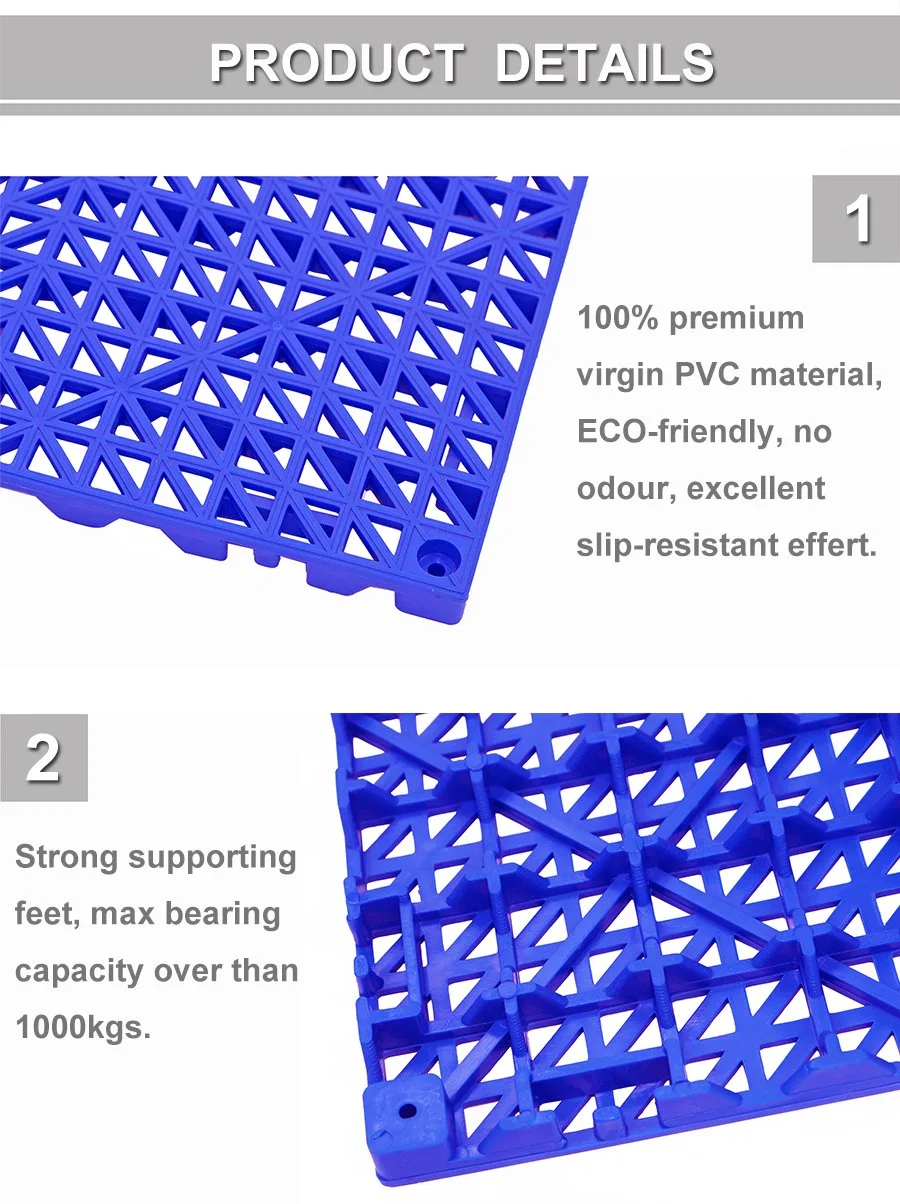 PVC Environmental Protection Modular Ship Yacht Non-Slip Drainage Interlocking Plastic Floor Mat