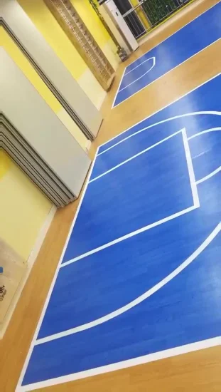 2023 Pisos deportivos Baldosa para gimnasio Baloncesto Voleibol Tenis Kabaddi Pickleball Pisos deportivos de PVC Baldosa para gimnasio Alfombra para cancha de bádminton